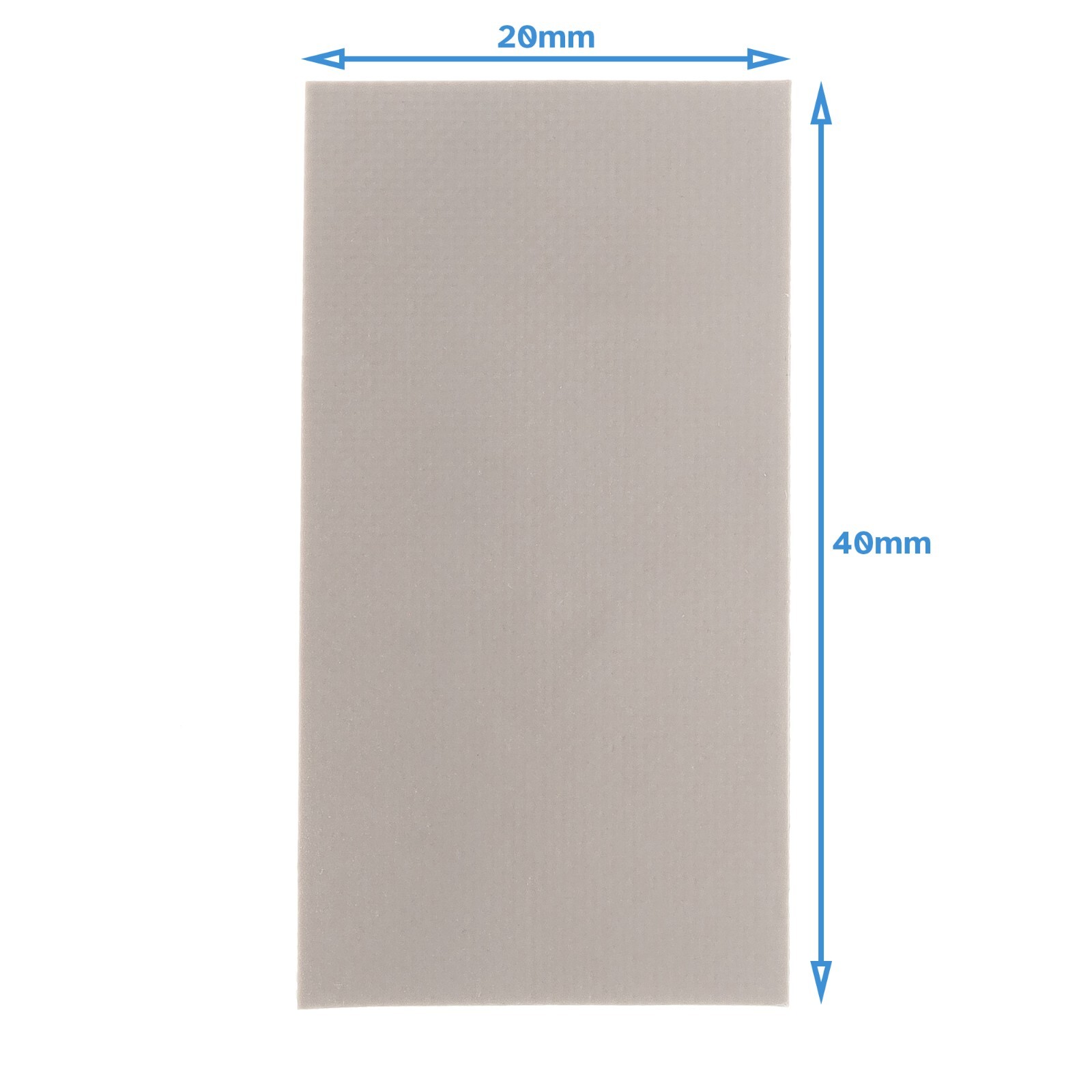 14pcs 20 x 40mm Silicone Based Thermal Interface Sheet Adhesive Conductive Tape