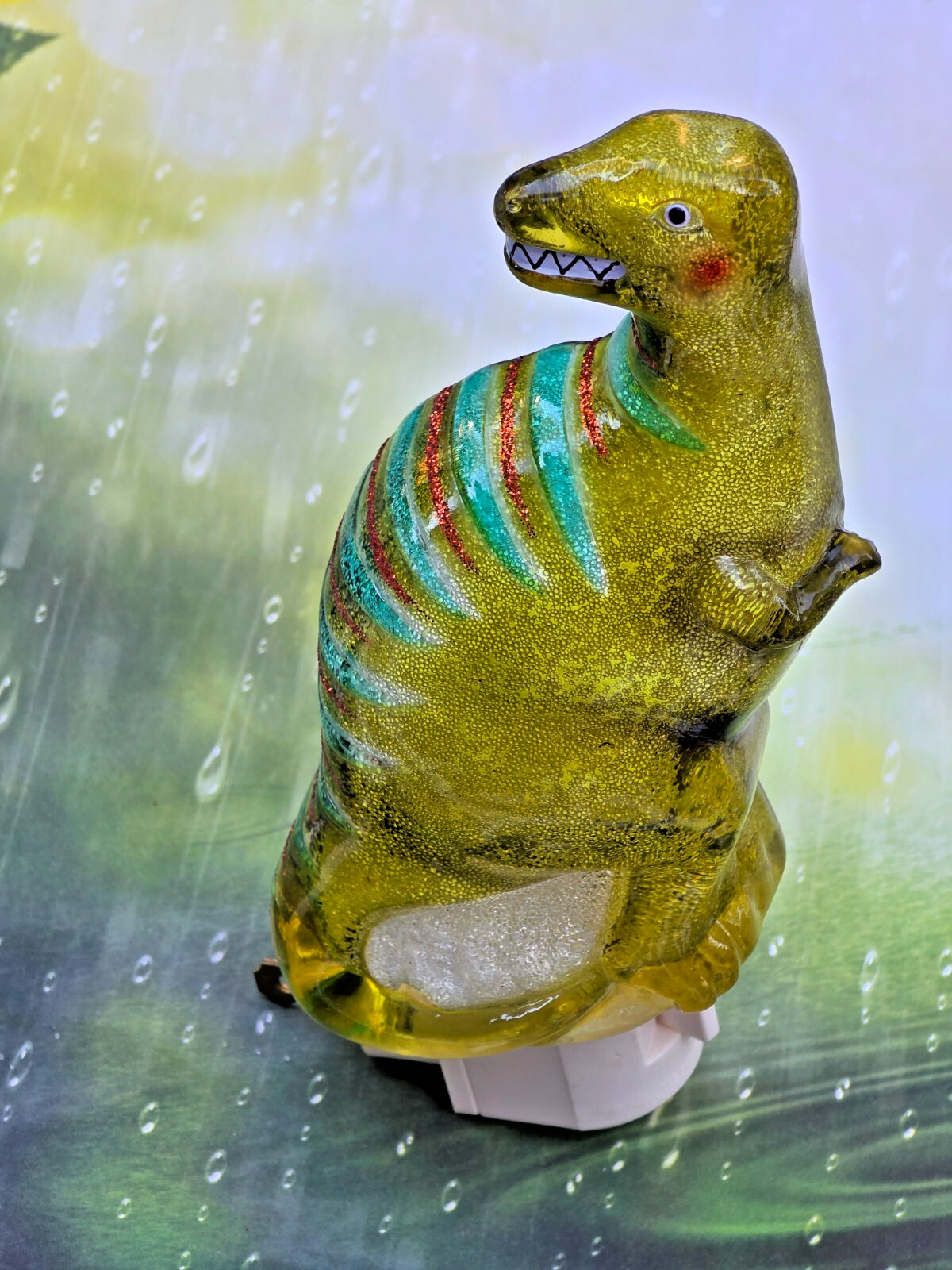 Midwest new Beaded Green Dinosaur  Night Light T-REX  NIB TYRANNOSAURUS REX