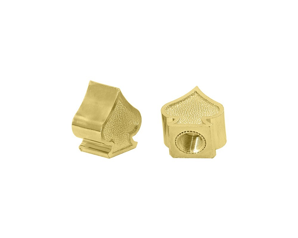 Spade BicycIe VaIve Caps Lowrider BMX Beach Cruiser MTB Bike Schrader Valve GOLD
