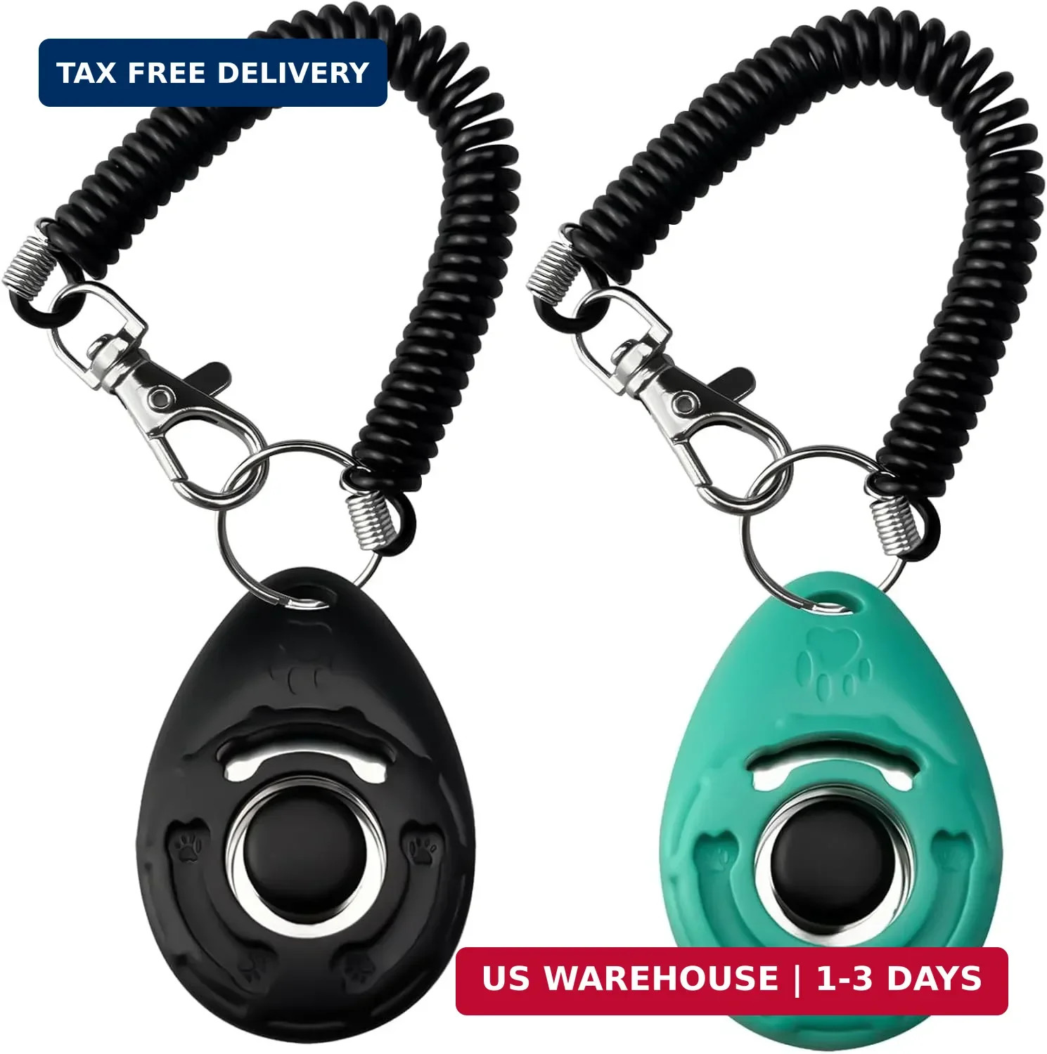 Dog Clicker for Training with Wrist Strap, Dog Clicker Trainer Tools | Training