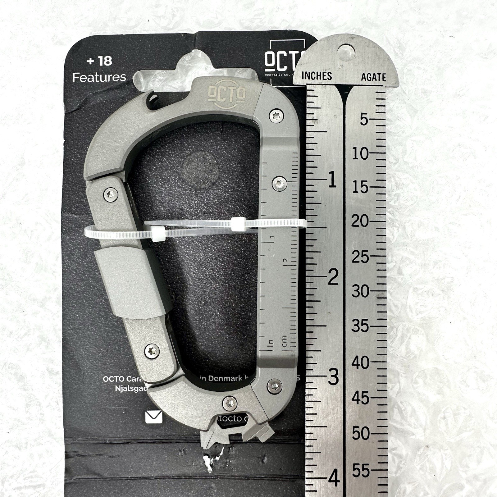 OCTO Titanium 18-in-1 Carabiner MULTITOOL TI - Versatile Lightweight *NEW*