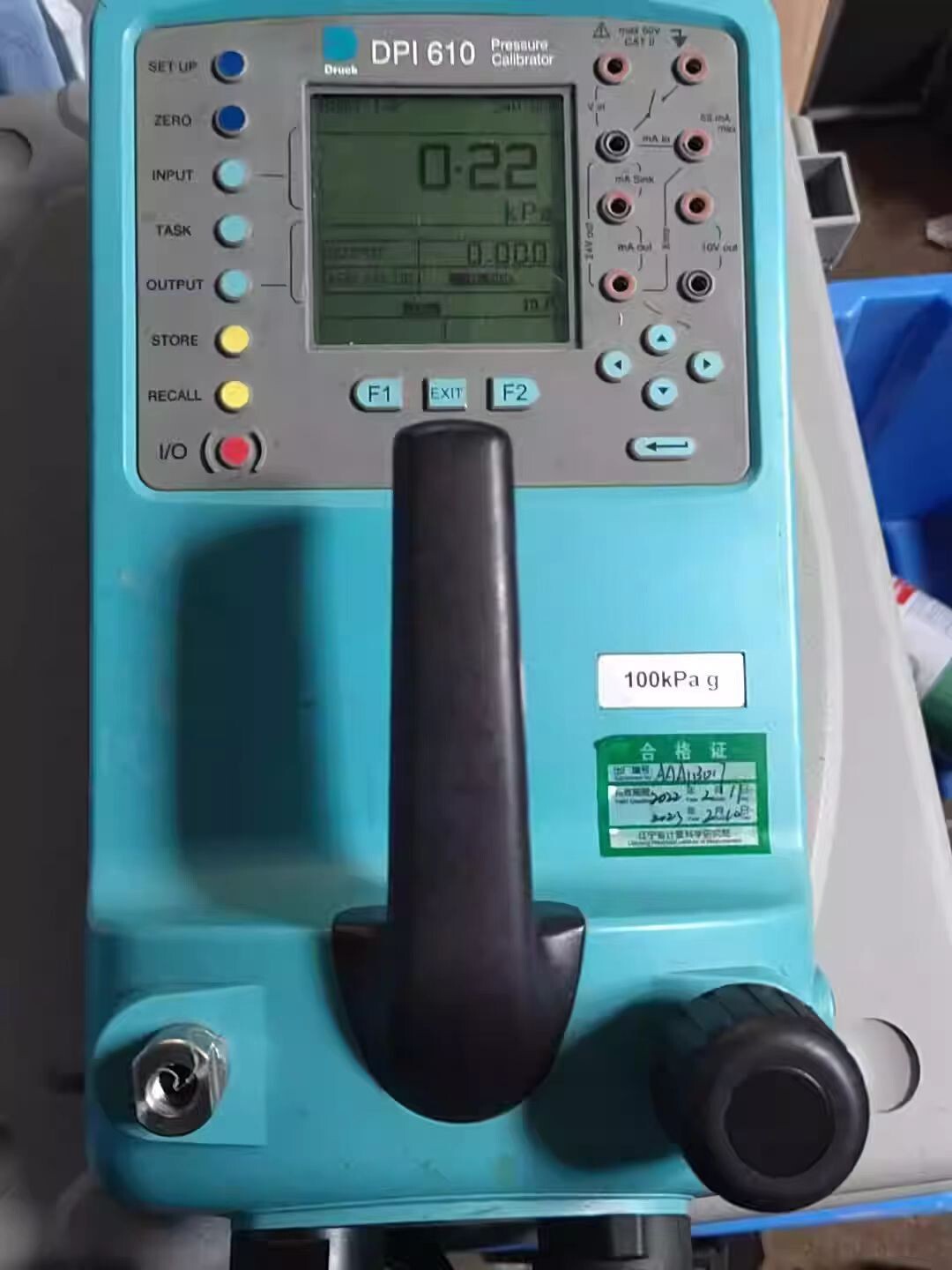 1PCS USED DRUCK DPI610 100KPag Prussure CALIBRATOR//