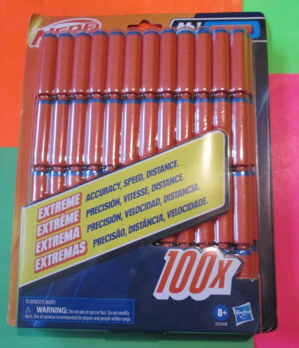 2024 HASBRO NERF N1 Darts 100x nos GO348 OUTDOOR TOYS