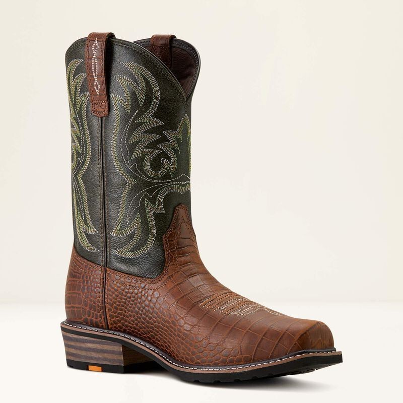 Men's Ariat Ironside Square Toe Steel Toe Work Boot - Brown