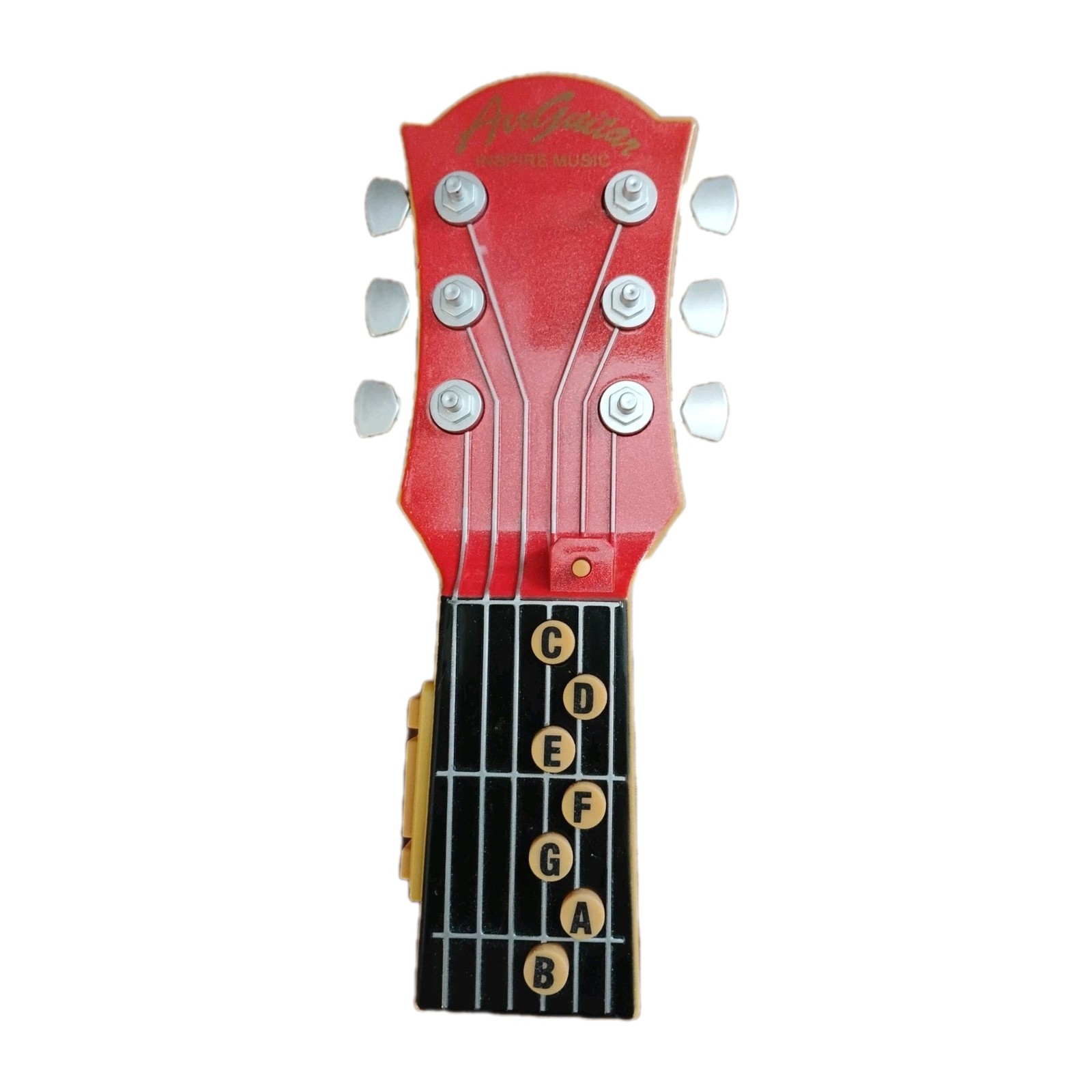 Totes INSPIRE MUSIC Air Guitar Red Silver Beige Songs Input/Output Working Toy