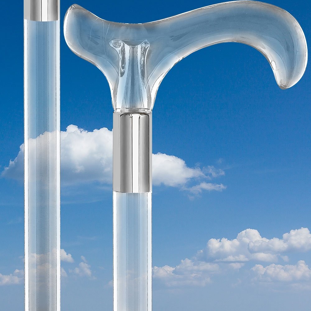 Royal RC Canes Elegant Acrylic 39.5", Crystal Ridges Tourist Walking Cane
