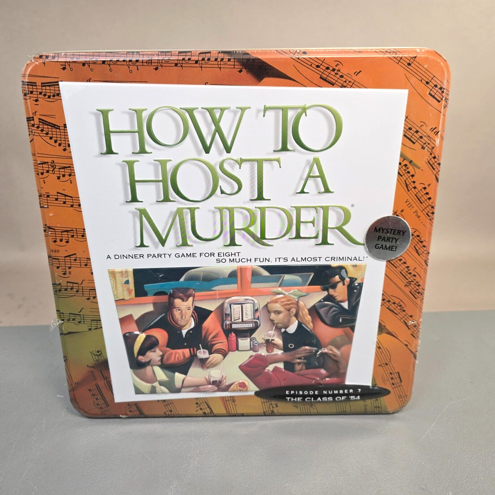 How to Host a Murder: The Class of '54 Dinner Party Game in Collectible Tin New