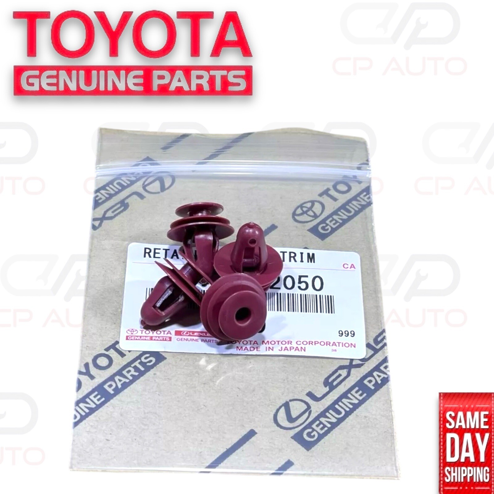 90 - 00 TOYOTA LAND CRUISER INTERIOR DOOR PANEL TRIM RETAINER CLIP QTY 4 OEM NEW