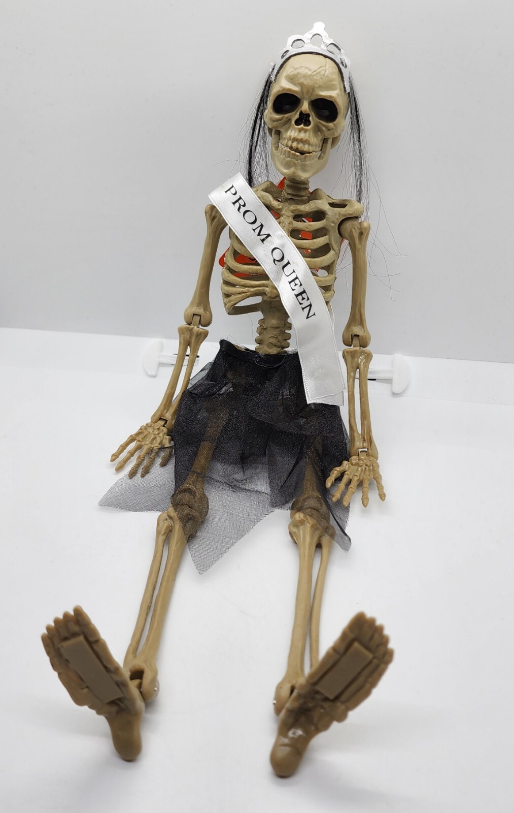 Spooky Village Dress Up Hanging Skeleton Posable Prom Queen Costume Halloween
