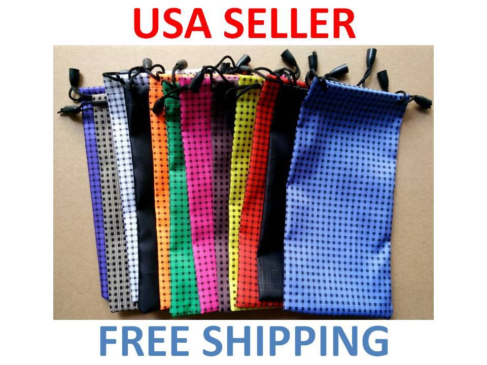 New Fiber Soft Case Pouch Bag Holder For Sunglasses And Eyeglasses (2 pouches)