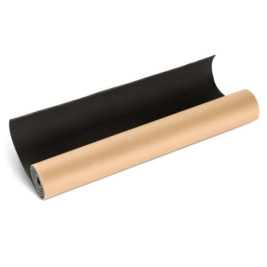 Sponge Neoprene with Adhesive Foam Rubber Sheet | 1/8” Thick x 12” Wide x 24”