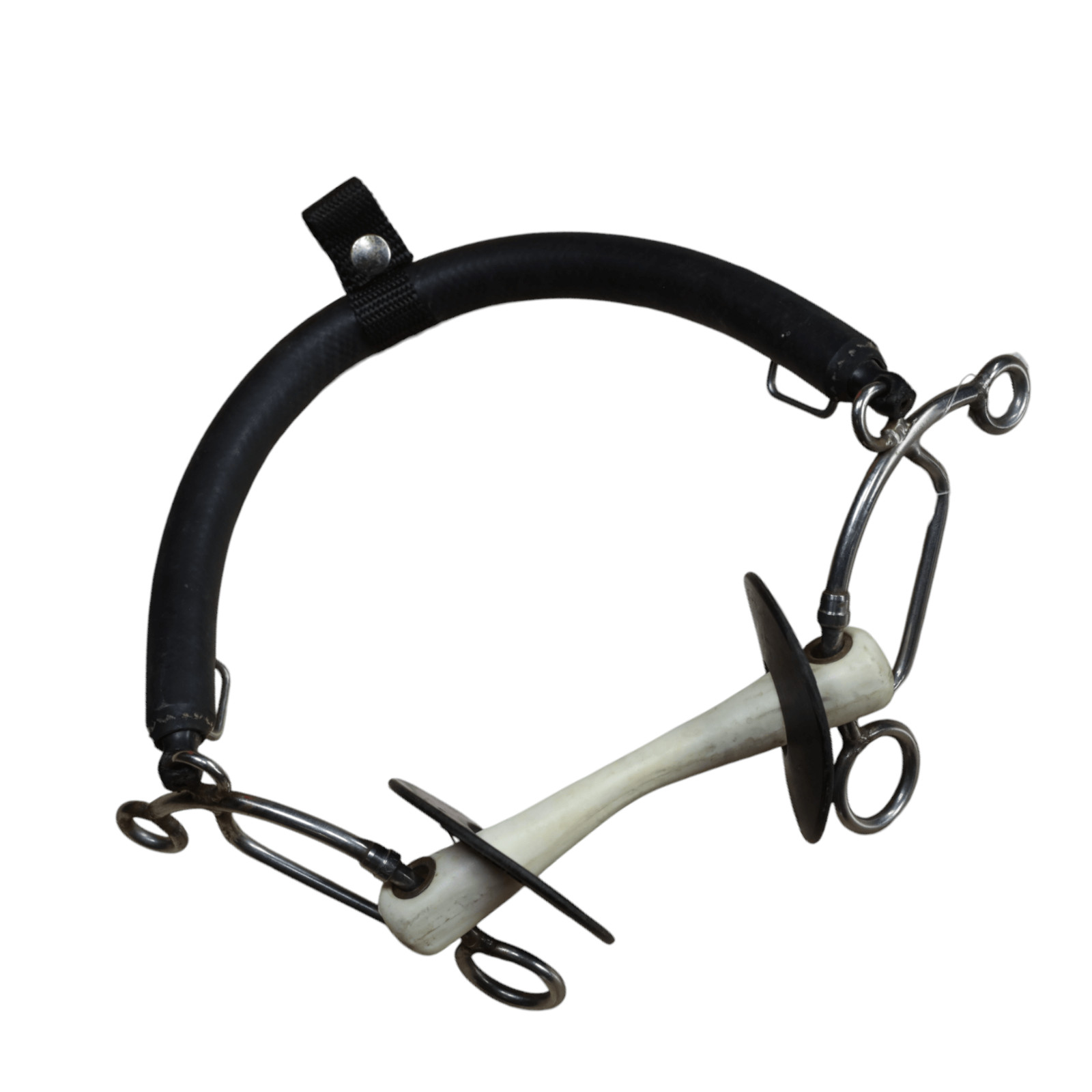 Nathe Tandem Combination Mullen Mouth Bit in Rubber - 4 1/2"