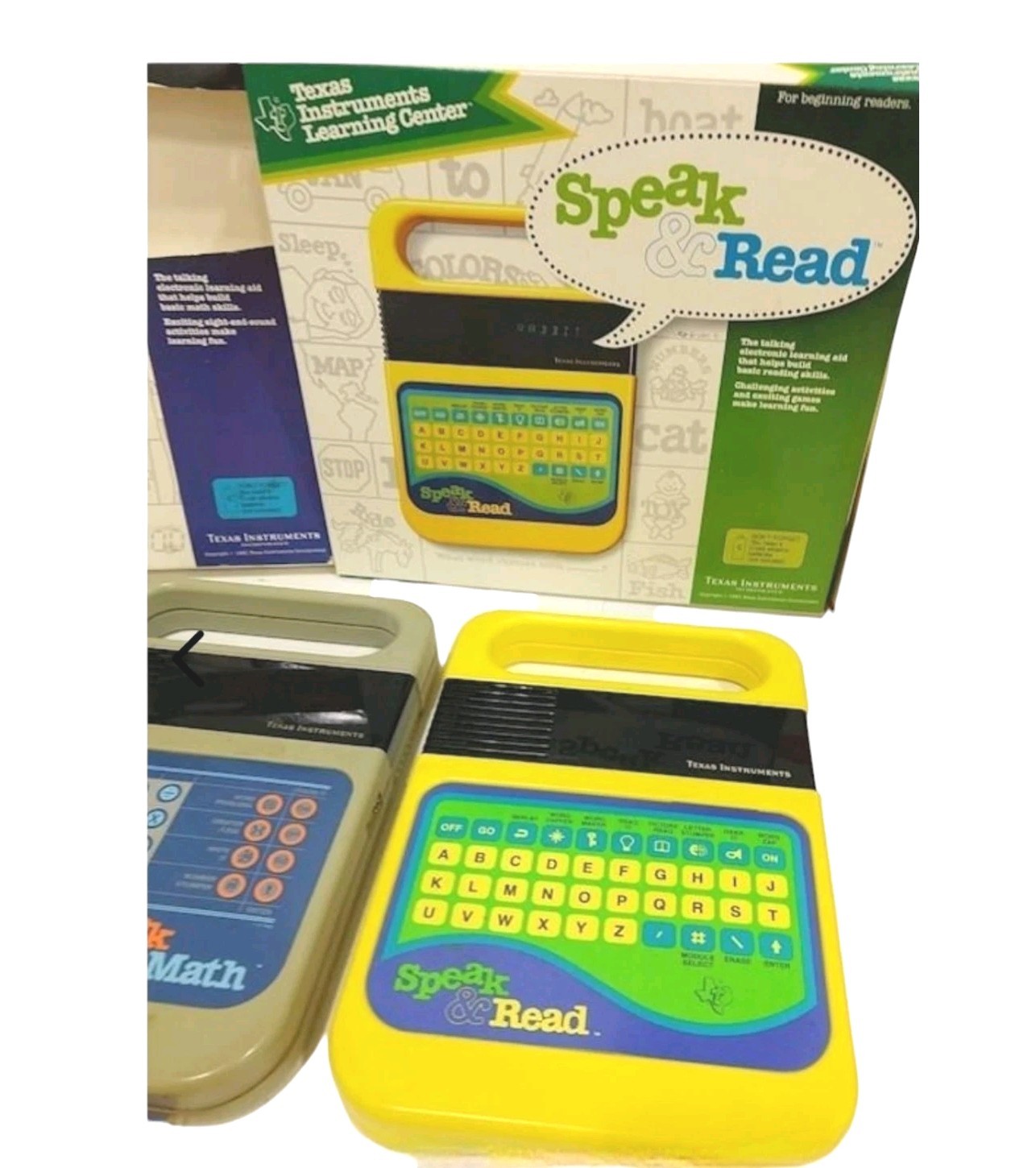 TX Instraments Speak & Spell, CIB, Speak & Math , Plus Speak & Read Lot