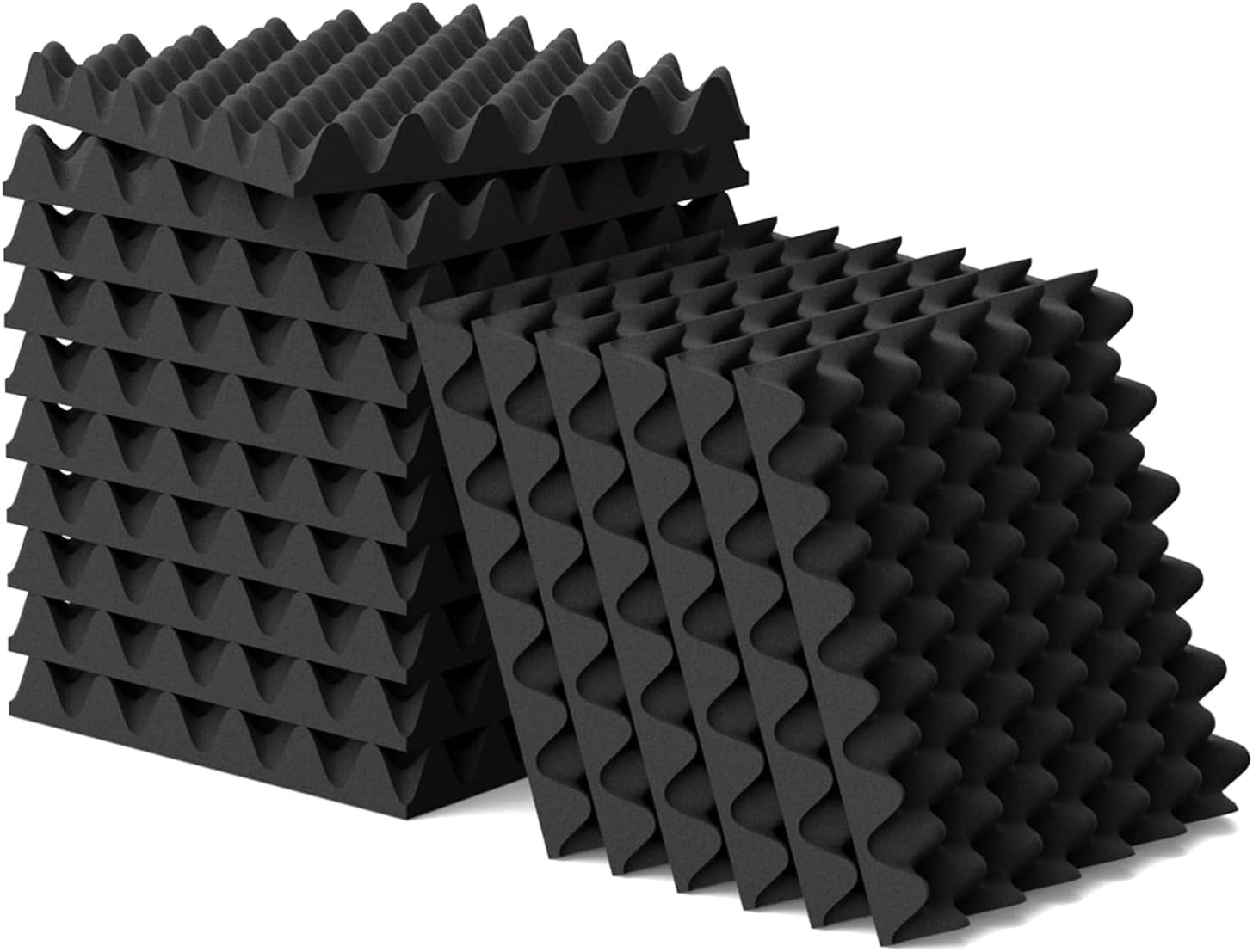 6 Pack 1.5"X12"X12" Acoustic Foam, Sound Proof Egg Crate Foam(Most Soundproofing