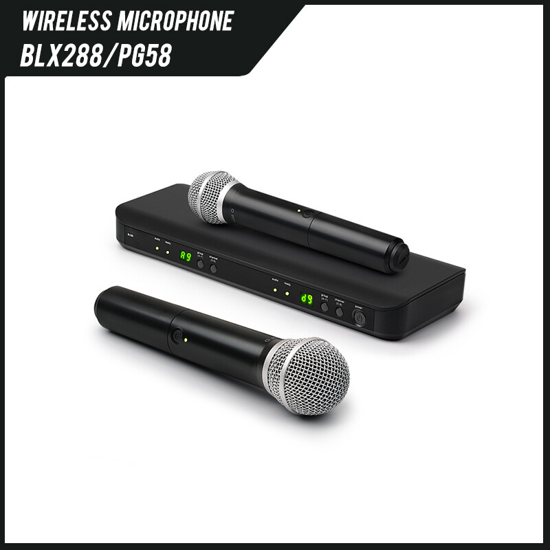 BLX288/PG58 Wireless Microphone with PG58 Handheld Microphones & BLX88 Receiver