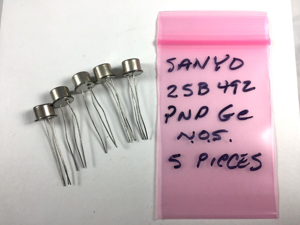 New old stock Sanyo 2SB492 NOS Germanium PNP Lot of 5 transistor for fuzz guitar