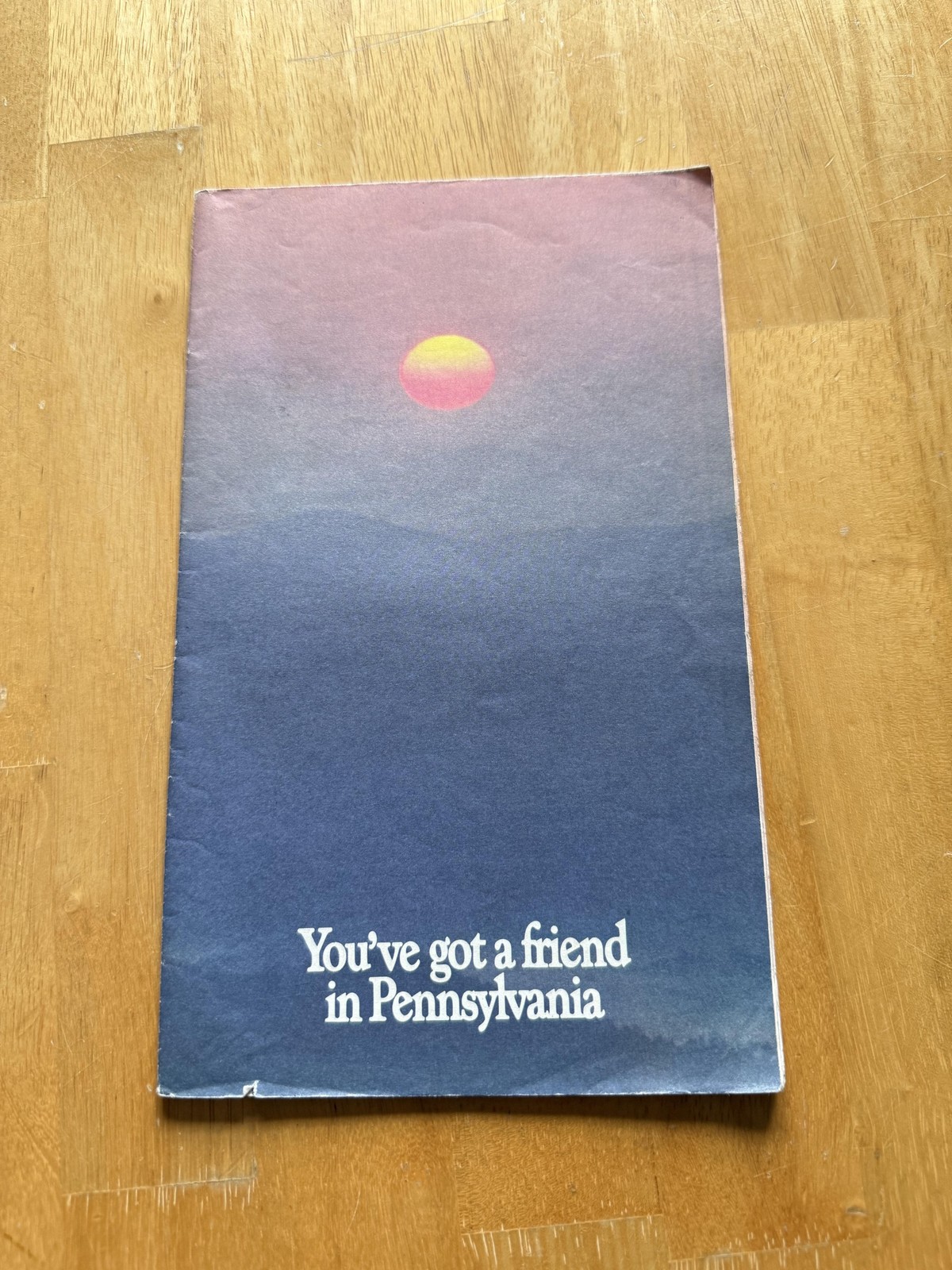 Vintage Pennsylvania Official Transportation Map Travel Folded Brochure USA