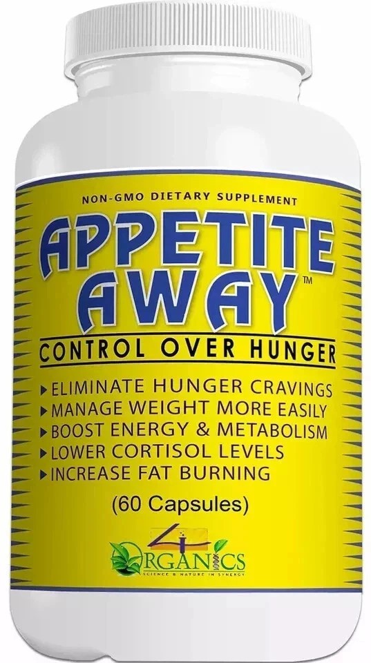 Appetite Away Hunger Suppressant Weight Loss Supplement 60 Capsules 'Pack of 5'