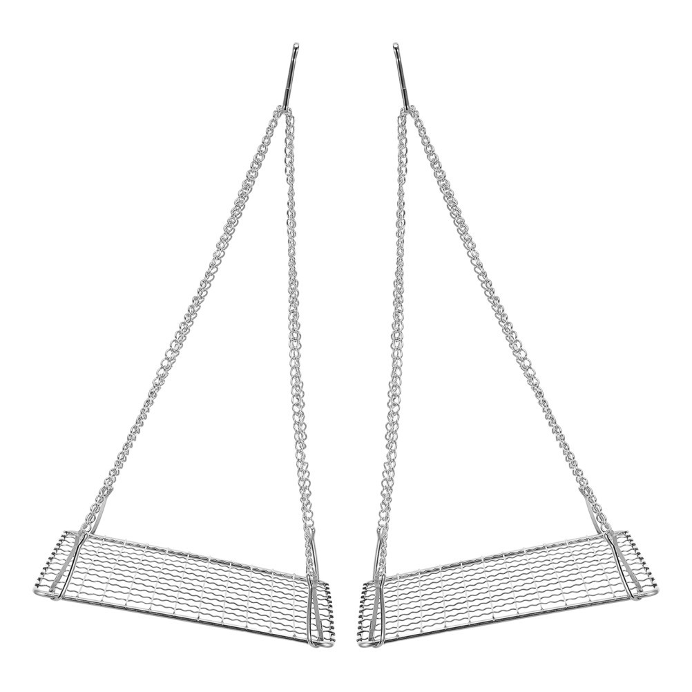 2 Pcs Herb Drying Rack for Herbs Metal Hanging Plants Baskets and Nets