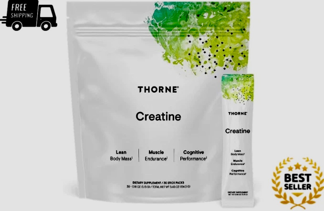 THORNE Creatine - Micronized Creatine Monohydrate Powder - Muscle/Cognitive
