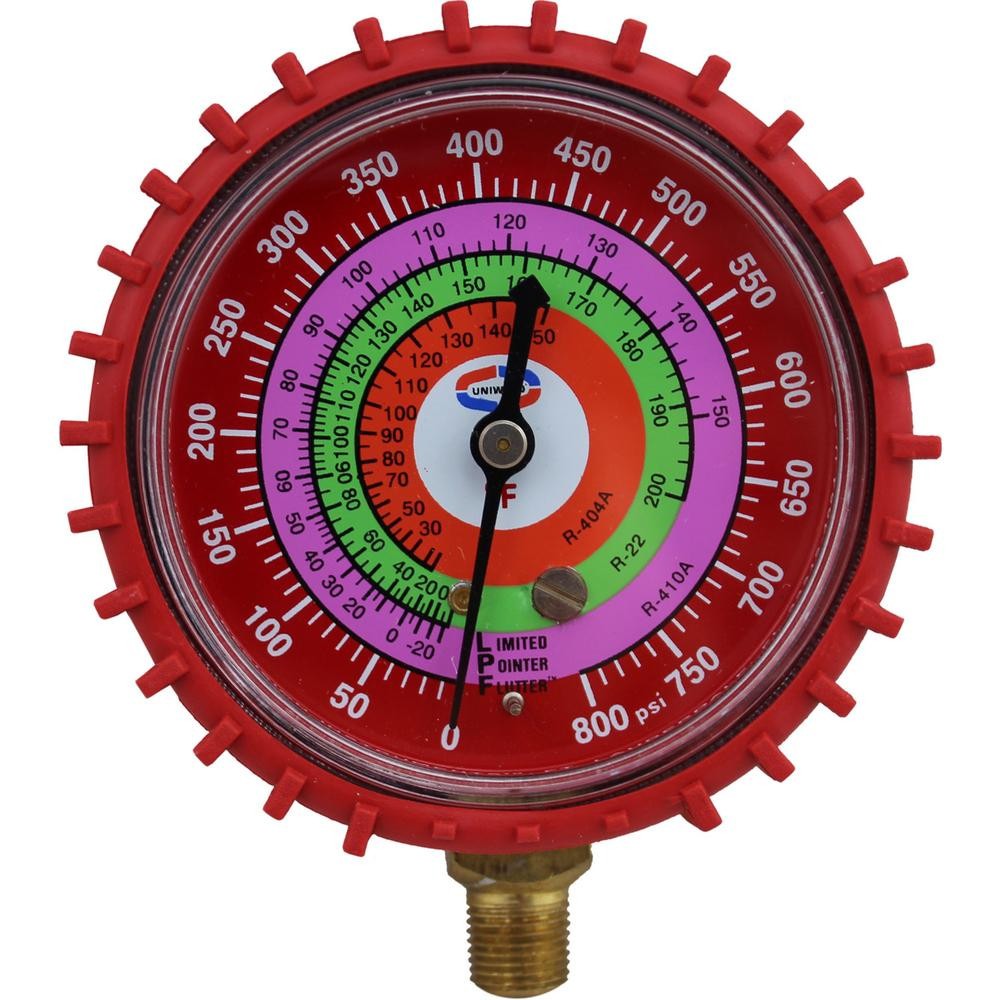 Uniweld G529LD Manifold Gauge High R-410A,R-22,R-404A psi/Fahrenheit