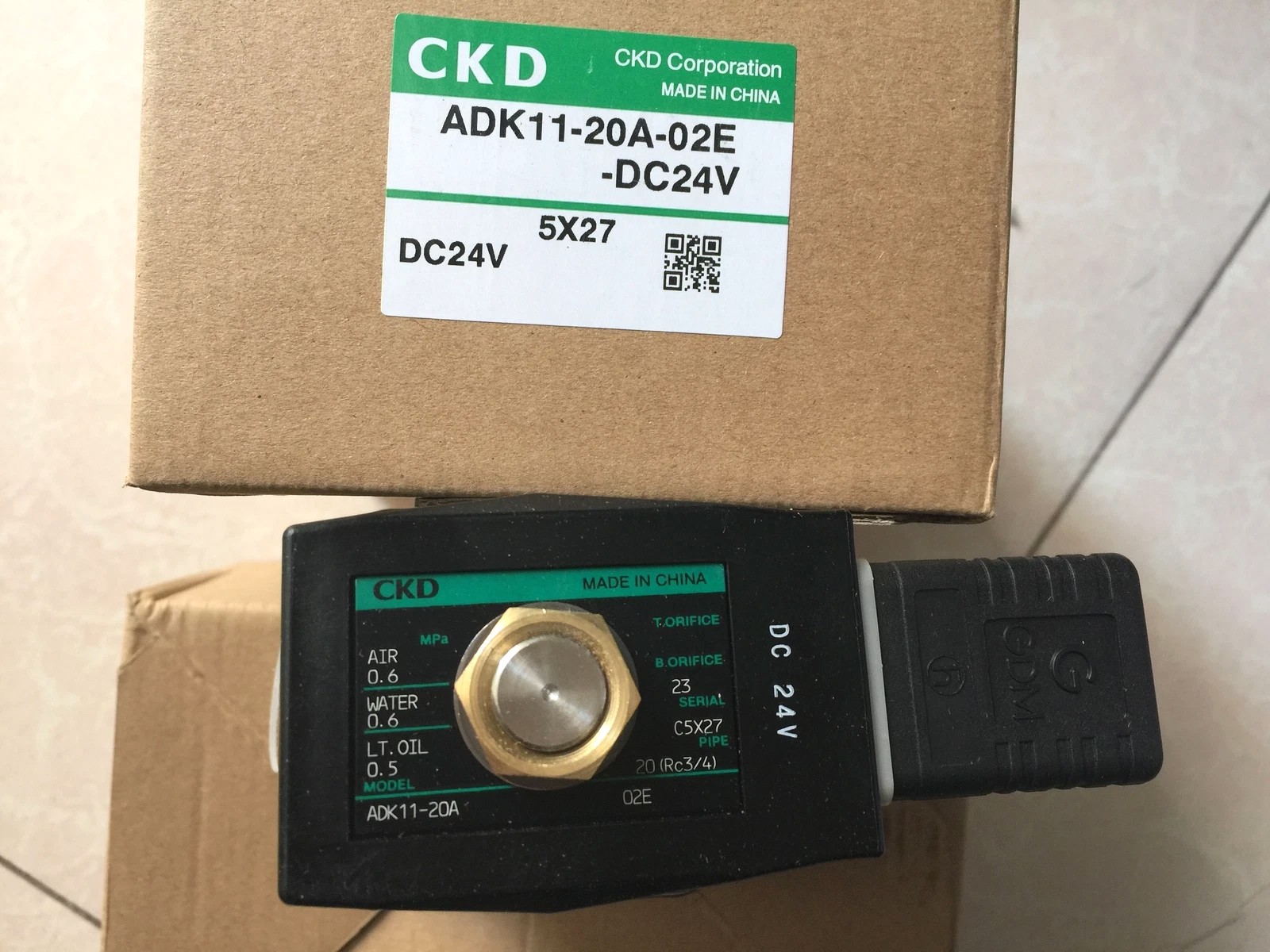 CKD ADK11-20A-03A-DC24V Solenoid Valve New✦KD