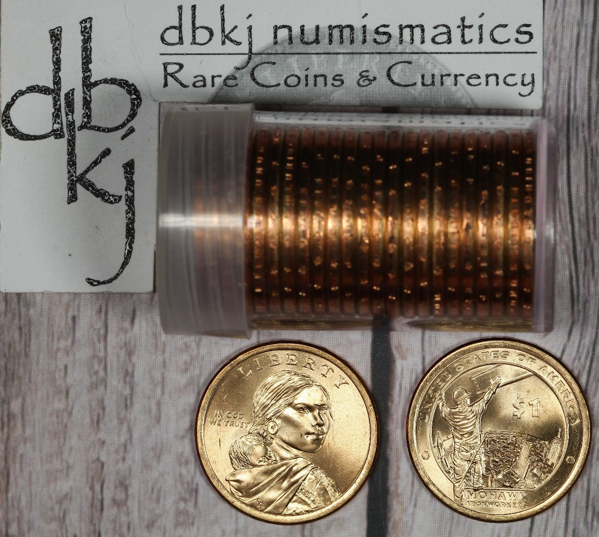 2015 P - Native American / Sacagawea Dollar $1 - BU Roll - Tube