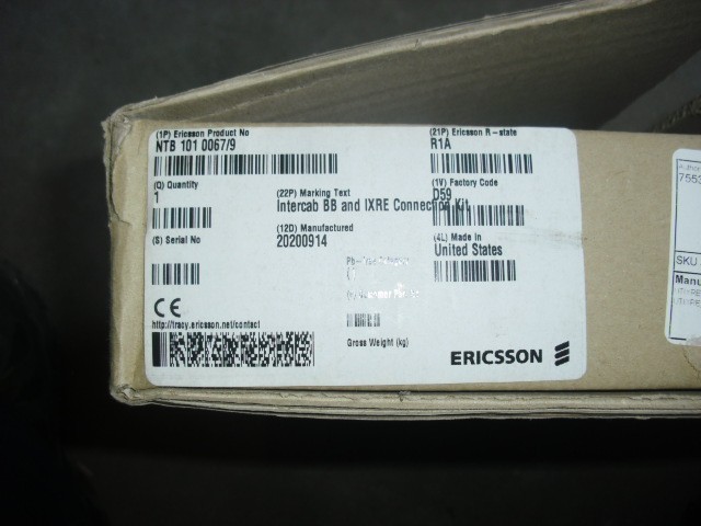 Ericsson Intercab BB and IXRE connection kit NTB 101 0067/9 , 3099