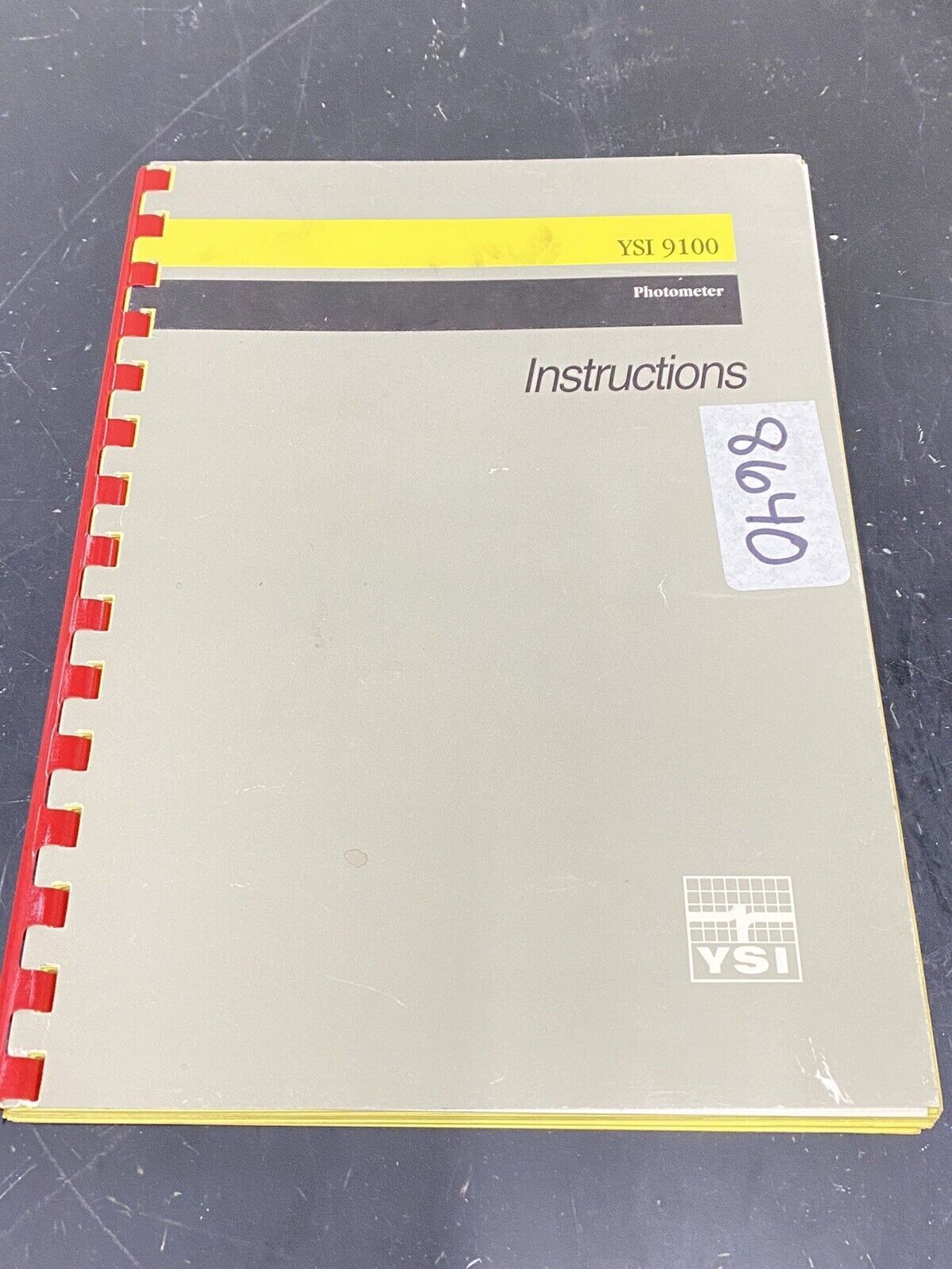 YSI 9100 Photometer Water Analysis - User Guide / Manual / Instructions Book