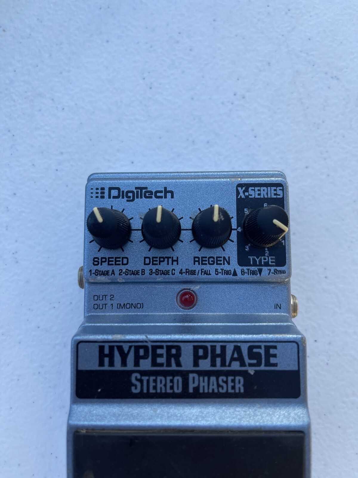 Digitech XHP X-Series Hyper Phase Stereo Phaser 7-Modes Guitar Effect Pedal