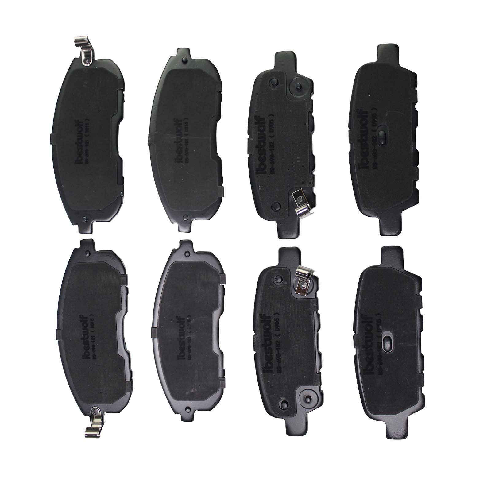 Front & Rear Ceramic Brake Pads for Nissan G35 Nissan 350Z Juke Sentra Altima