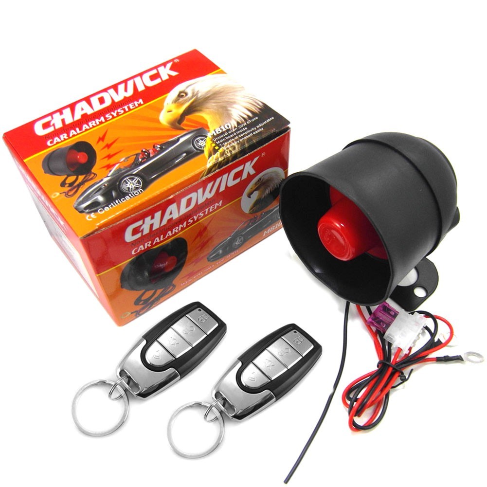 Car Remote Keyless Entry Vibration Alarm Security System W/2 Remote Control Kit
