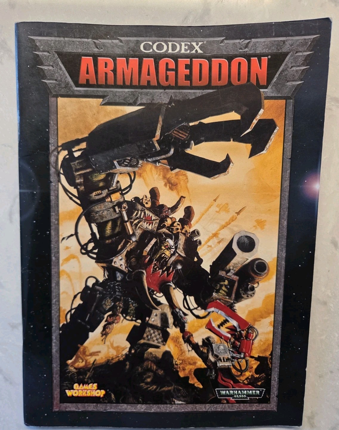 Warhammer 40K Codex Armageddon Paperback 2001 Used Games Workshop