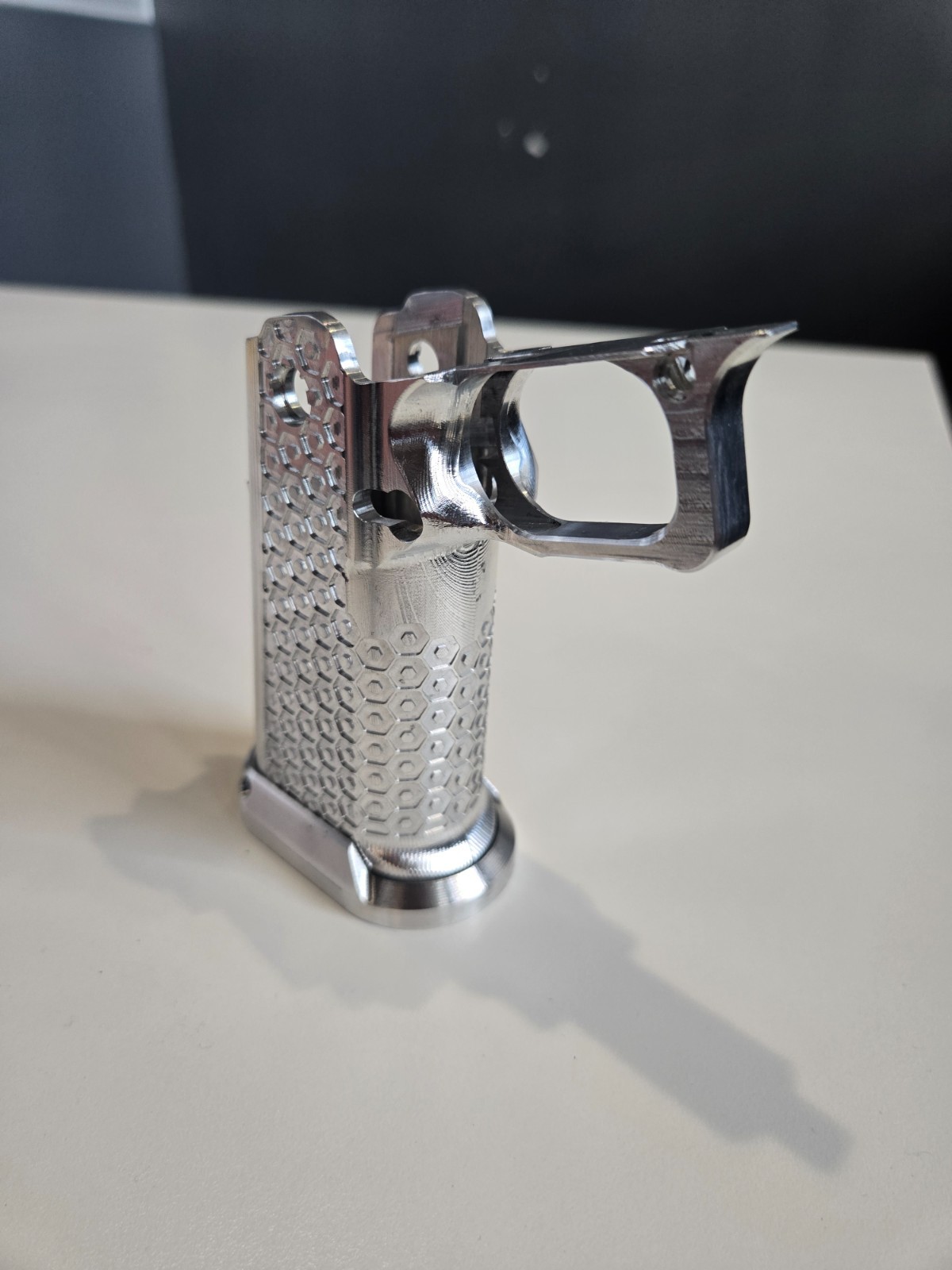 Bare Billet Aluminum Hex Textured 2011 Double Stack Grip - Prodigy Staccato etc