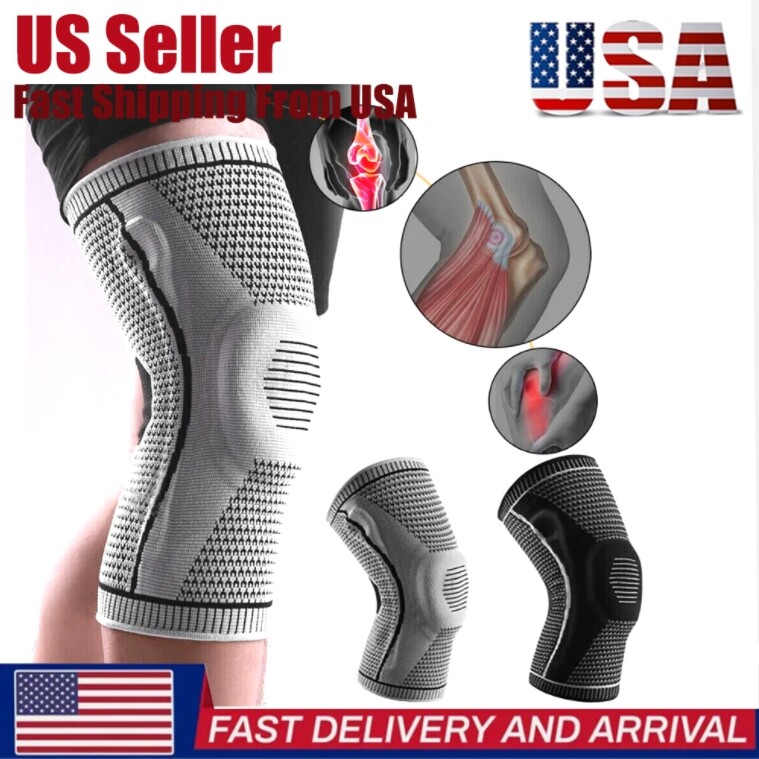 Compression Knee Sleeve Support for Sports Arthritis Joint Pain Relief Brace