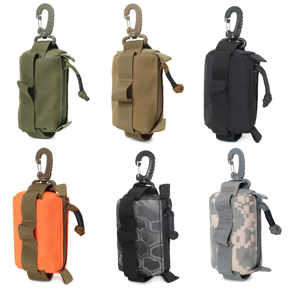 Portable Tactical EDC Waist Pack Outdoor Key Card Bag Portable Mini Small Pouch