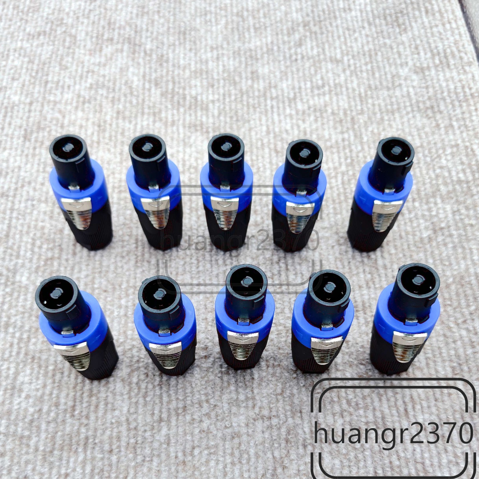 10 pcs NL4FX 4 pole Locking SpeakON Cable Connector Replacement for Neutrik