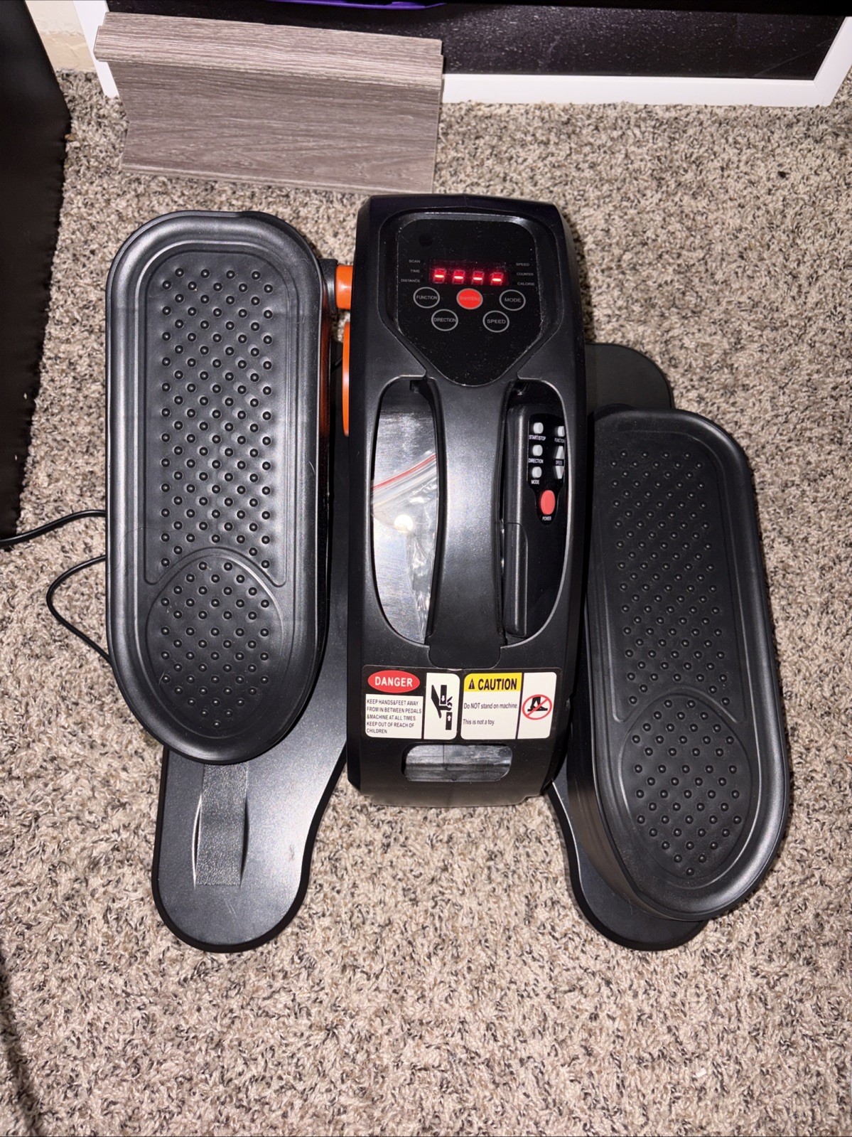 Electric Under The Desk Foot Elliptical W/Remote And Lubricant-Hardly Ever Used