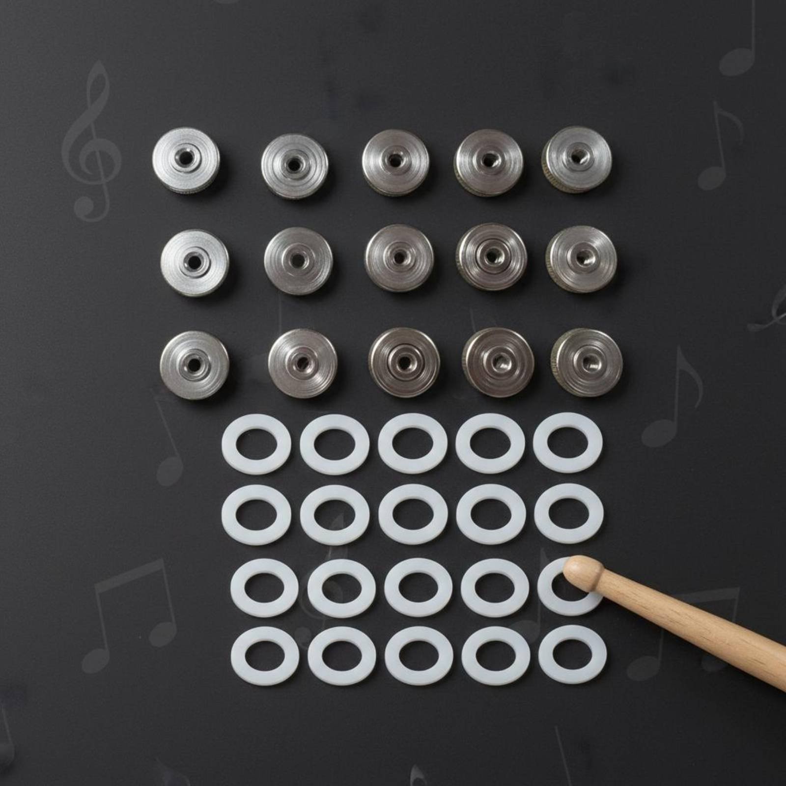 40 Pieces Non-Loose Drum Nut Easy to Install Music Hardware Adjustable