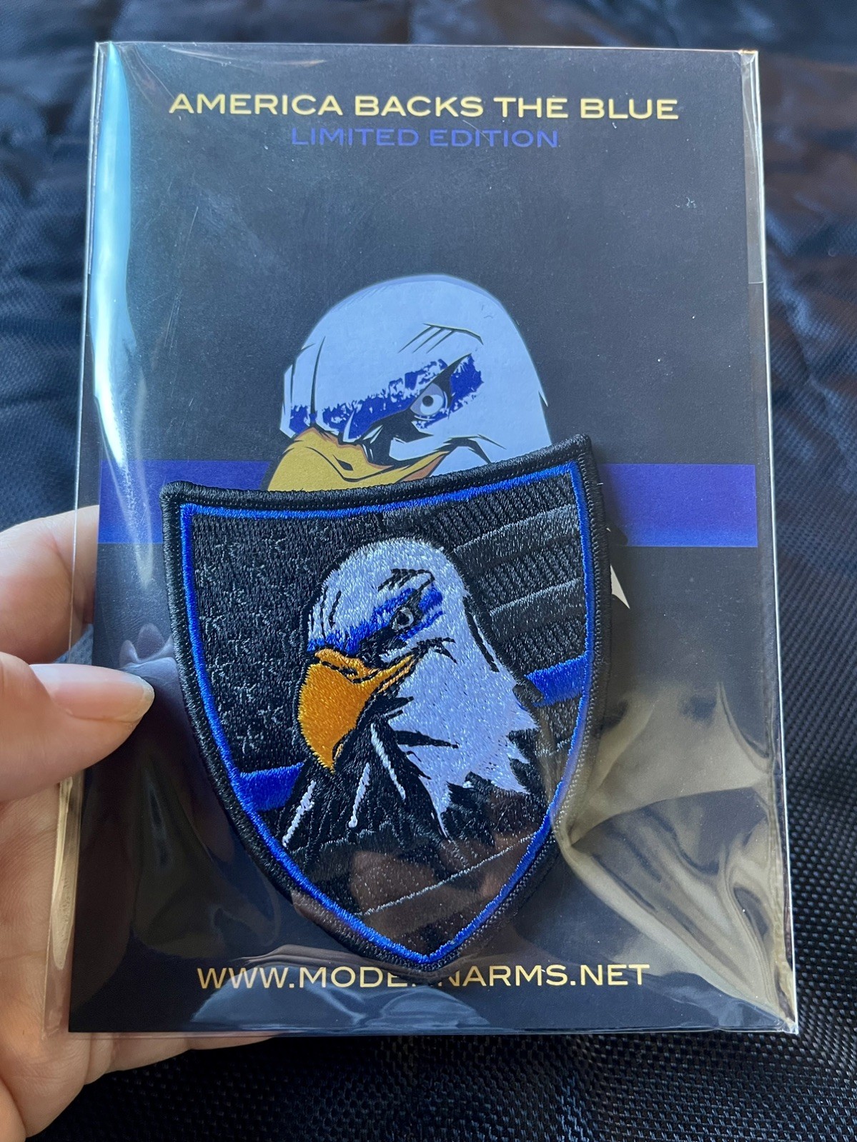 Blue Line Liberty Tactical Morale Patch, Modern Arms Limited, Embroidered