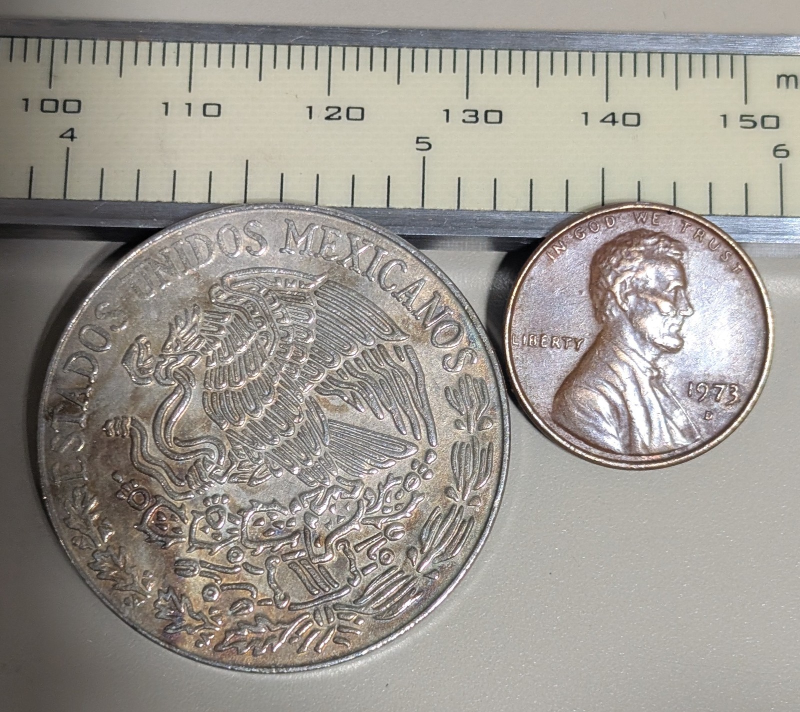 1977 Mexico 5 Pesos Circulated KM# 472