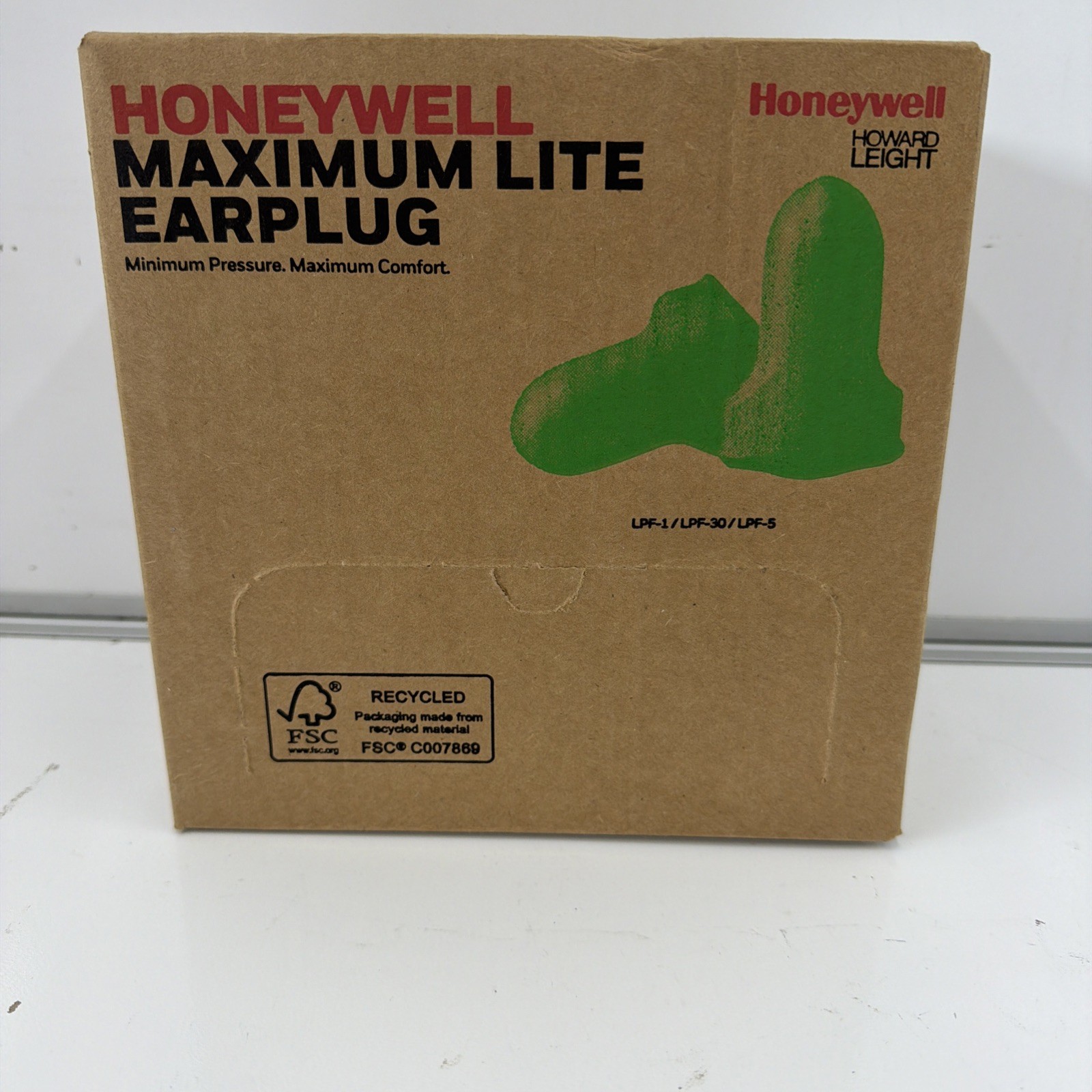HOWARD LEIGHT MAX LITE FOAM EAR PLUGS LPF-30 GREEN (100 PAIR/BOX)