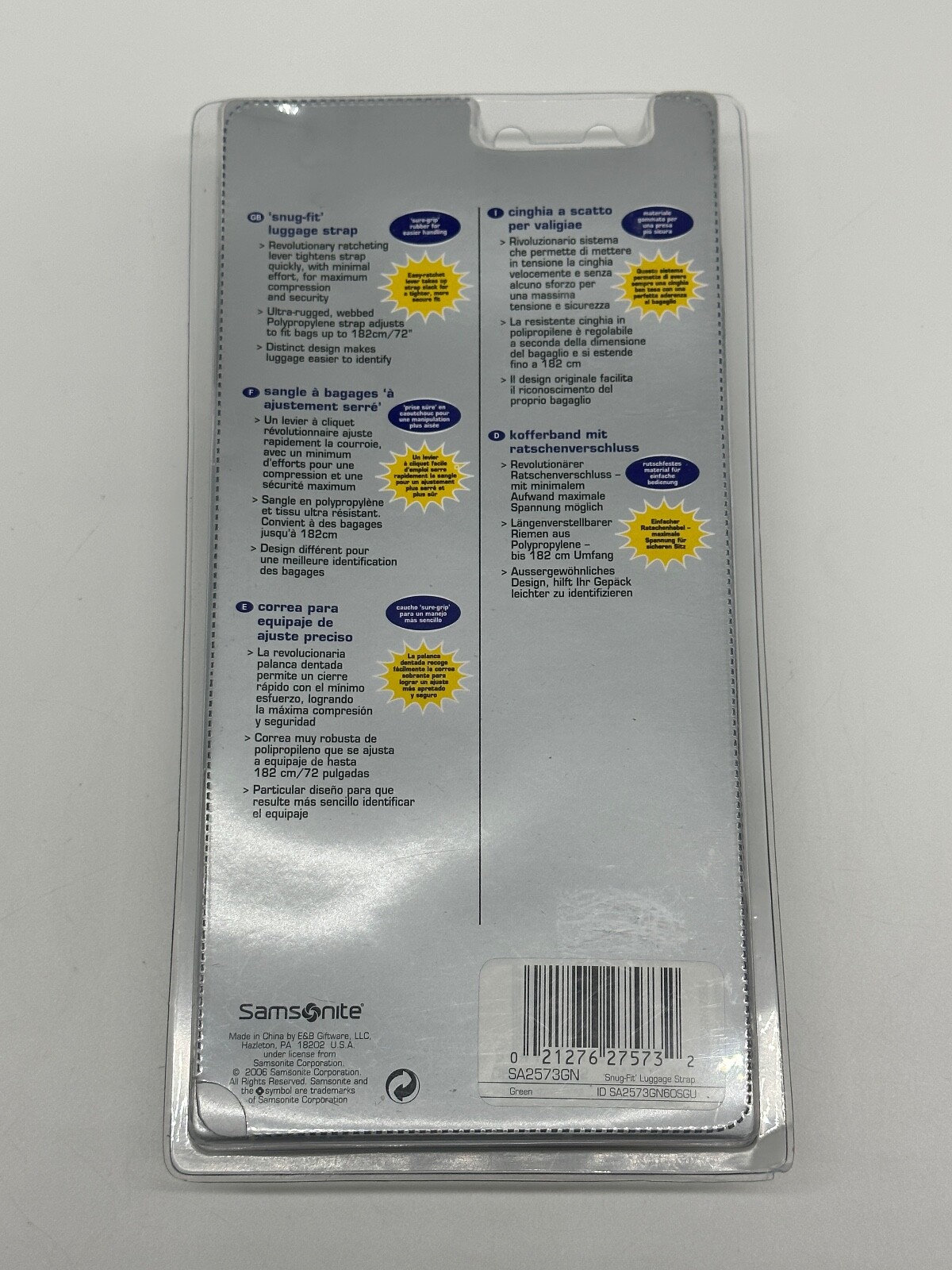 Samsonite Snug-Fit Luggage Strap