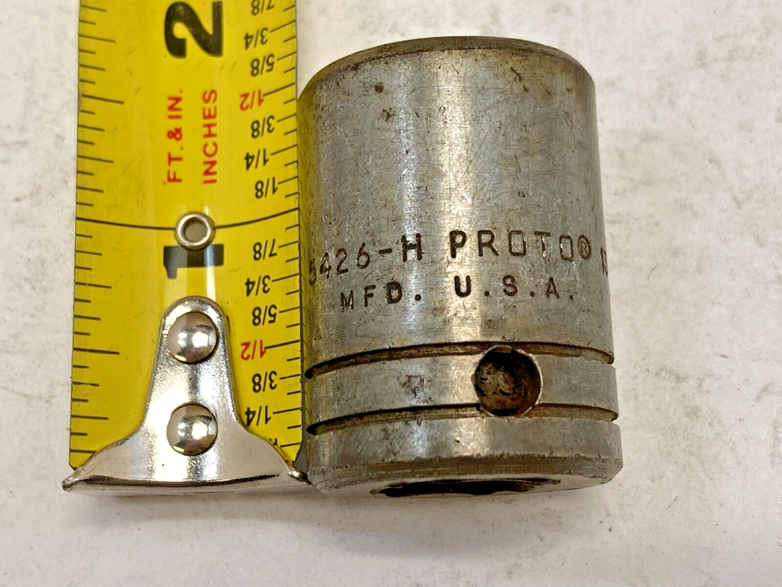 PROTO U.S.A. Socket - 5256 H ~ 13/16" x 1/2" Drive ~ Well Used