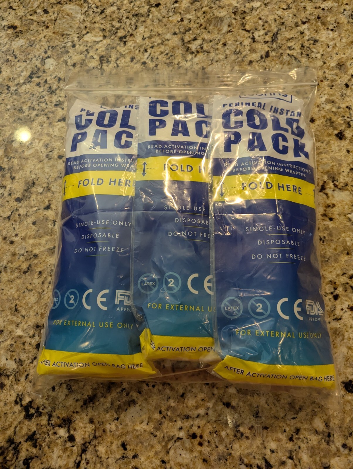 Leonns Lot of 6 Cold Pack Disposable Single-Use Post Partum