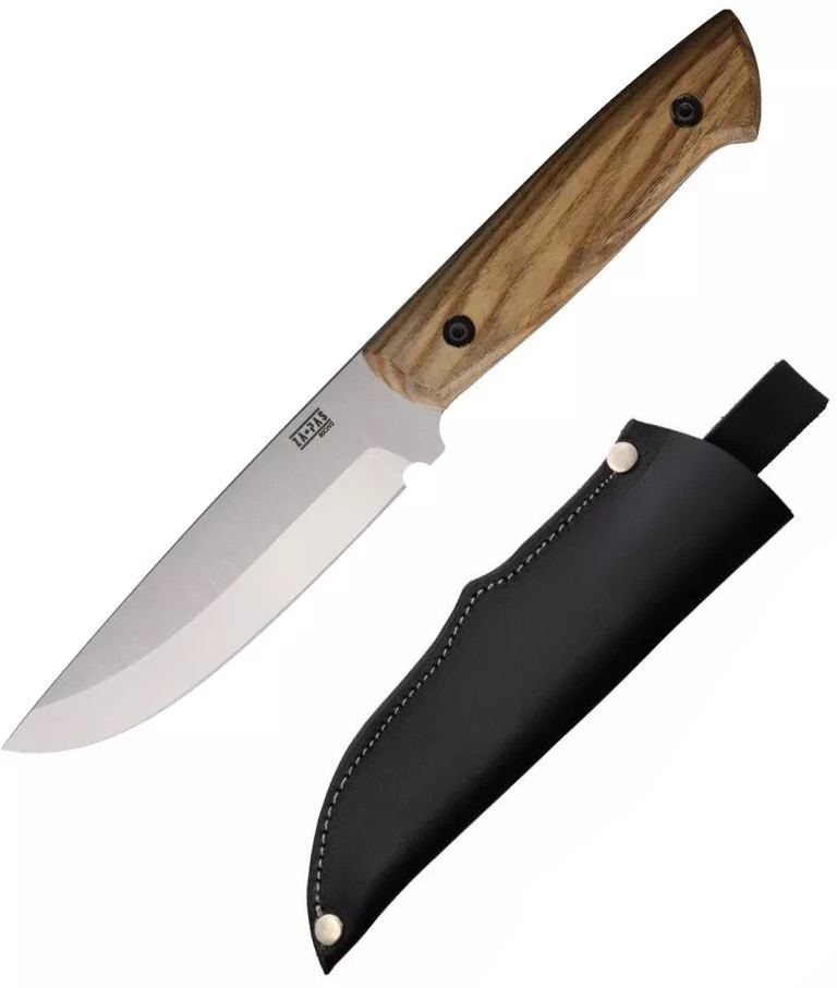 ZA-PAS Knives Explorer Fixed Knife 5" X50CrMoV15 Steel Blade Ash Wood Handle