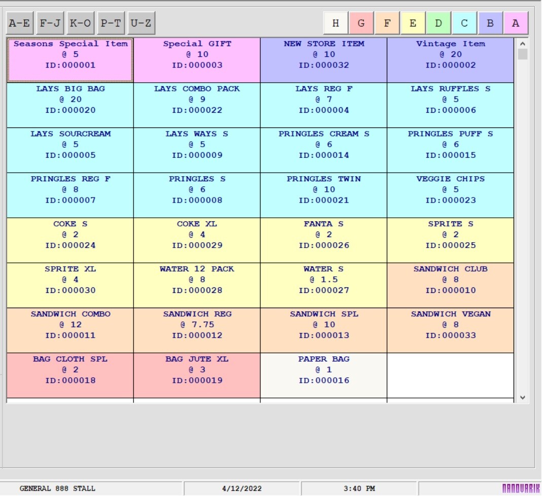 NWIQ Point Of Sale Software - Booth Inventory Billing