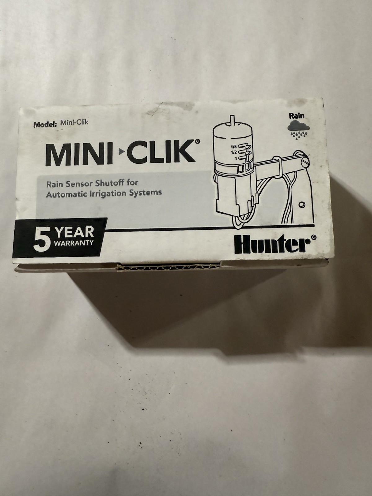 Hunter Mini Clik Rain Sensor - MiniClik Click Weather Hardwired w/ Bracket