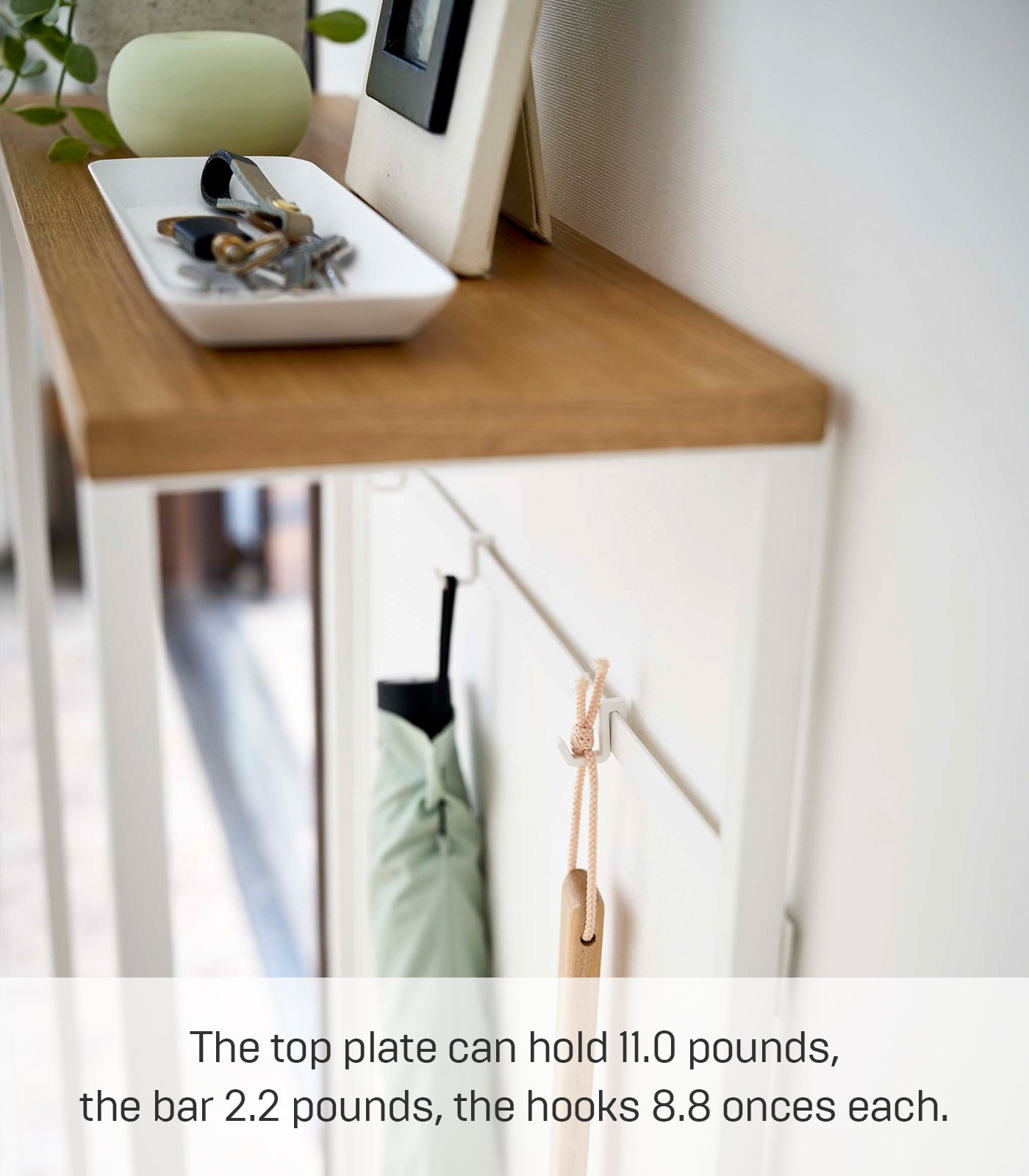 Yamazaki Home TOWER Narrow Entryway Console Table