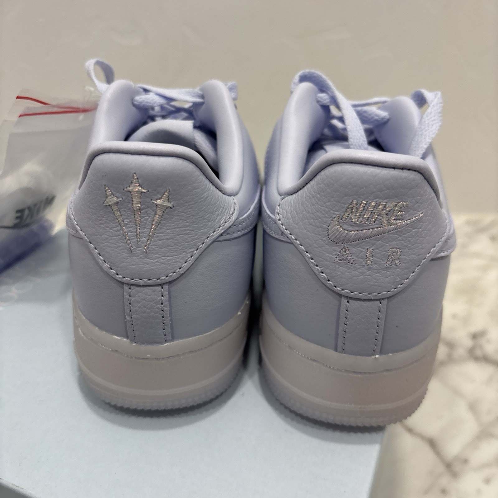 Nike Air Force 1 x NOCTA Drake Palest Purple Sneakers, Size 5.5Y / 7W HQ1772-500